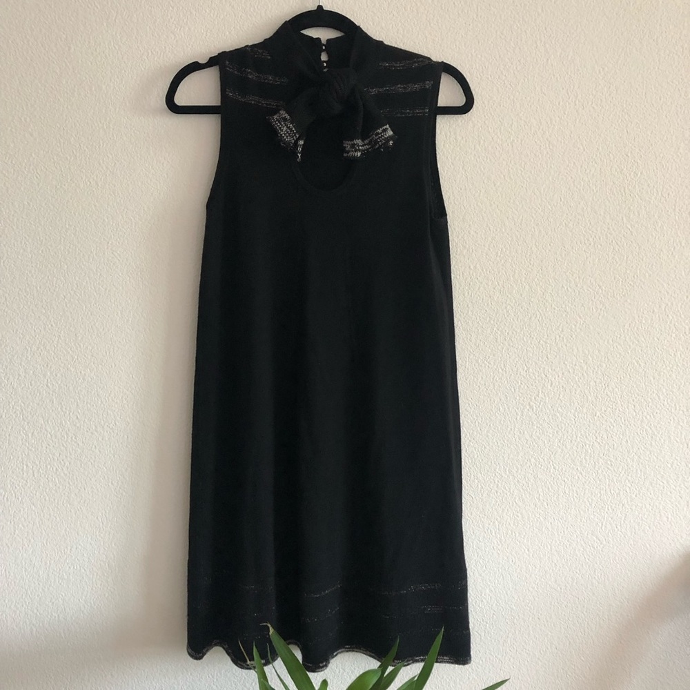 Vintage Y2K Nanette Lepore black dress with bow